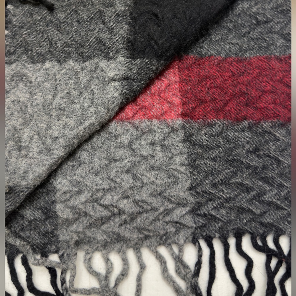 Unisex Burberry Cashmere / Wool Blanket Scarf - Picture 3 of 7